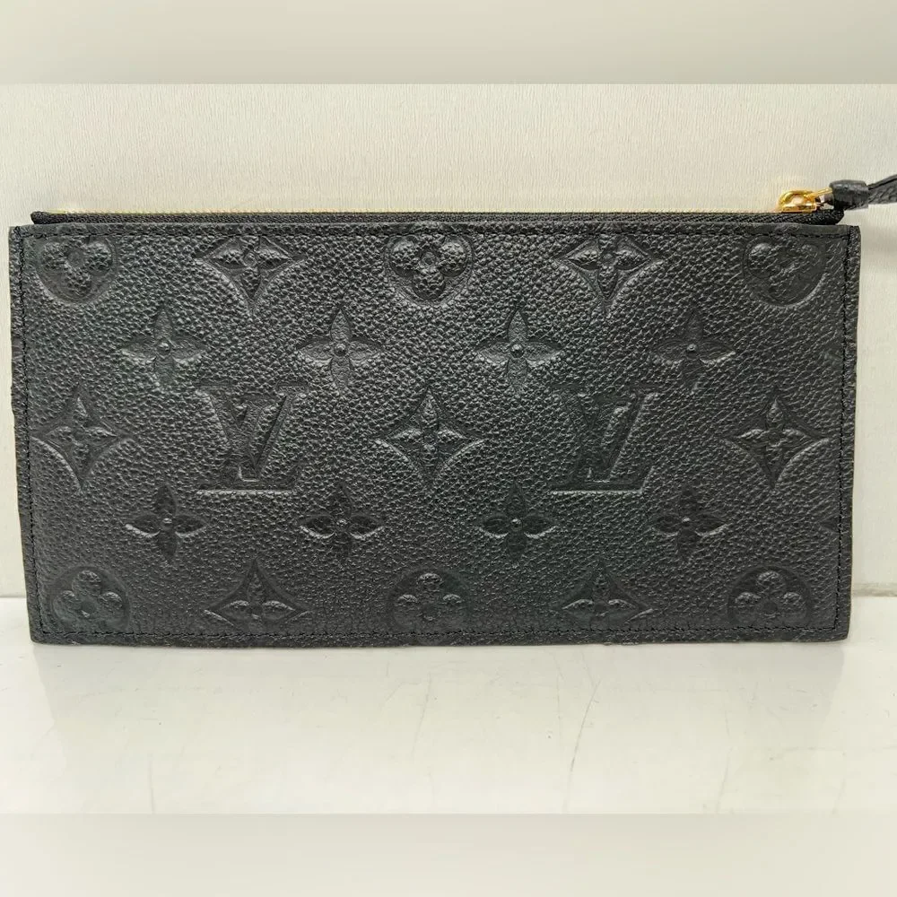 Louis  Vuitton Black Monogram Empreinte Felicie Inserts Black Very Good Conditio
